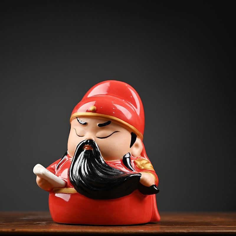 Creative Home Guan Yu Cute Ceramic Ornaments