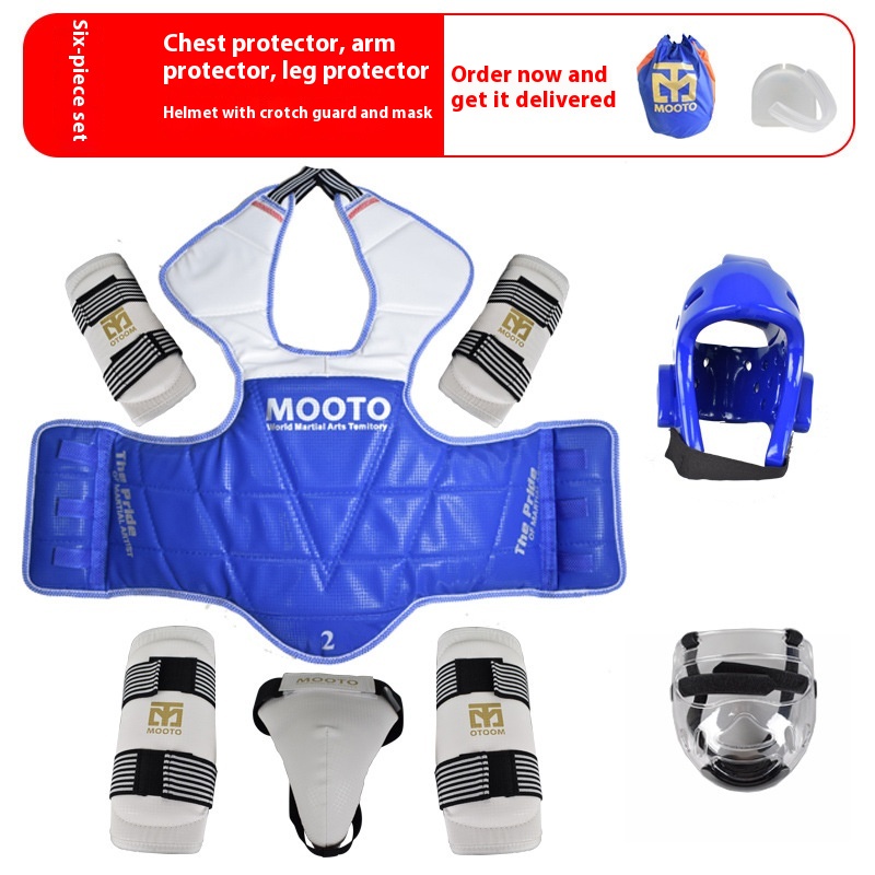 Taekwondo Protective Gear Thickened Combat Equipment Complete Set - Image 9