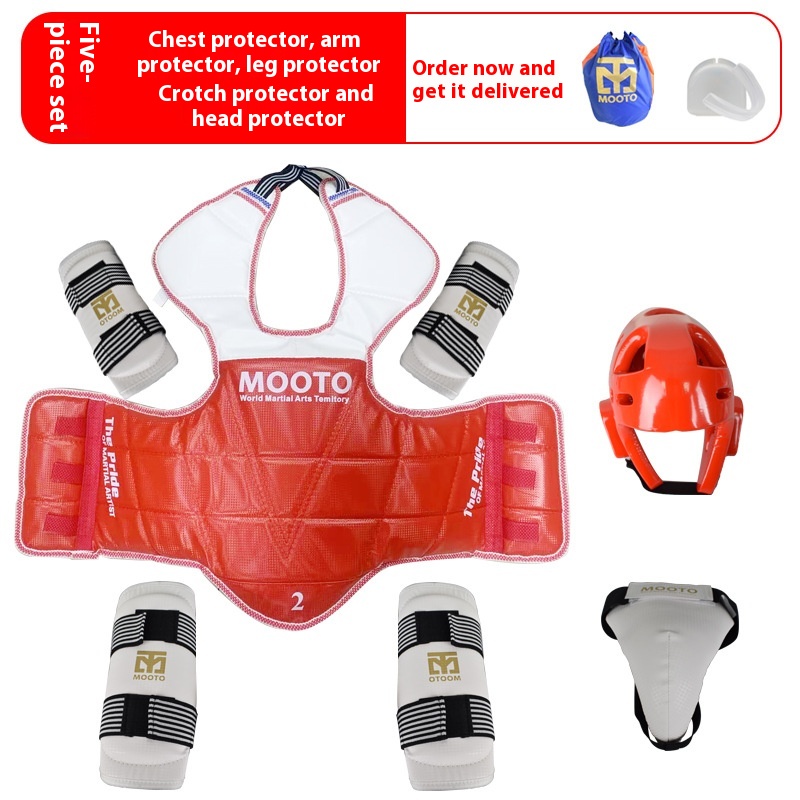 Taekwondo Protective Gear Thickened Combat Equipment Complete Set - Image 2