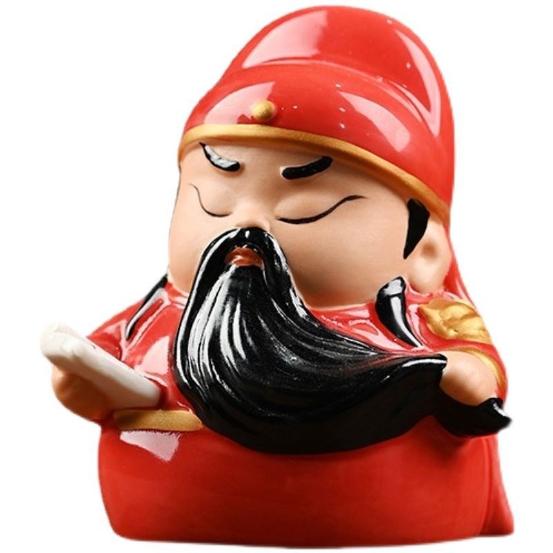 Creative Home Guan Yu Cute Ceramic Ornaments