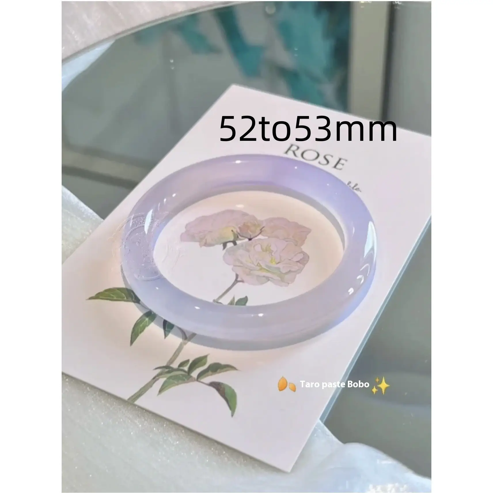 White Moonlight Xiuyan Jade Natural Violet Bracelet For Women