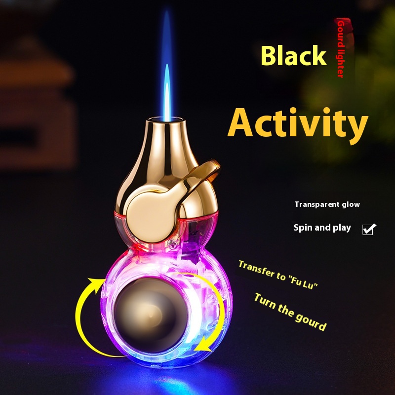 ولاعة تورش أنيقة دوارة بتصميم رقمي أسود مقاوم للرياح