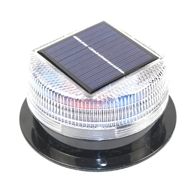 Red And Blue Solar Roof Magnetic Solar Flash Warning Light