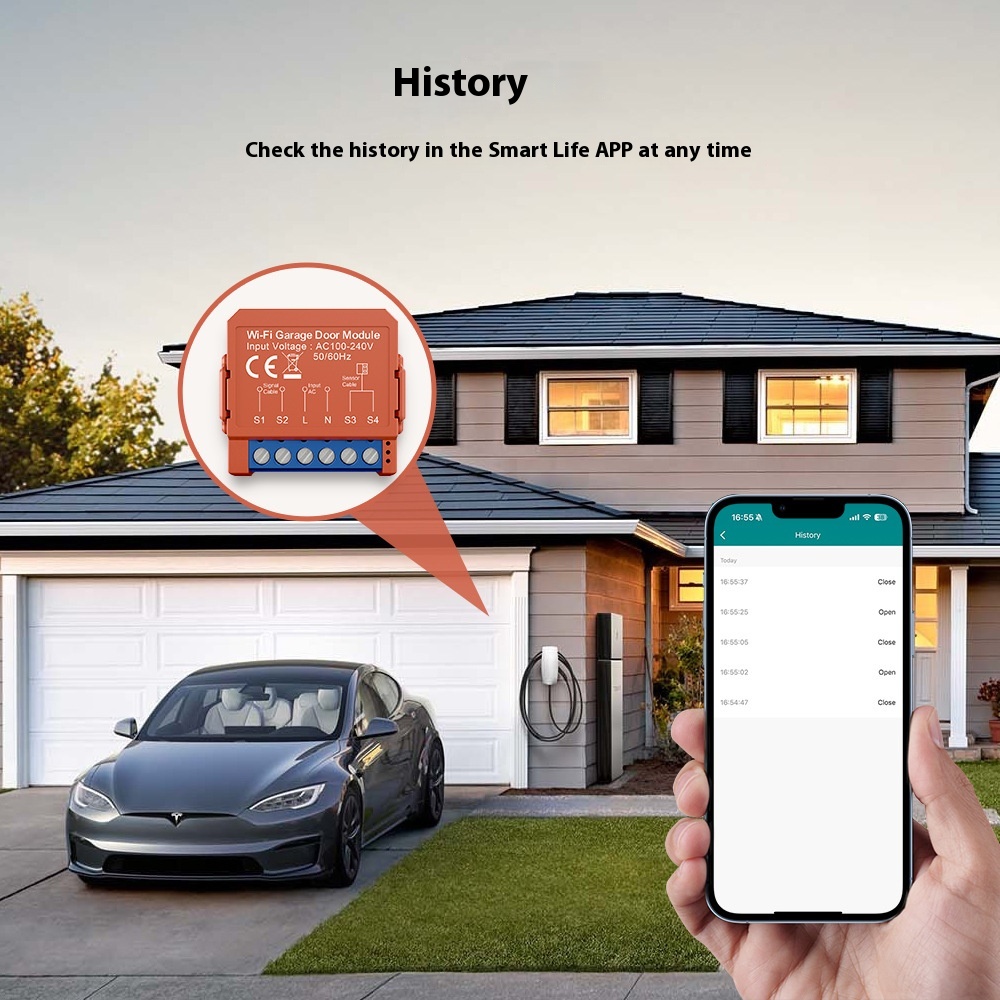 AVATTO Tuya Smart WiFi Garage Door Opener Controller for Alexa and Google Home