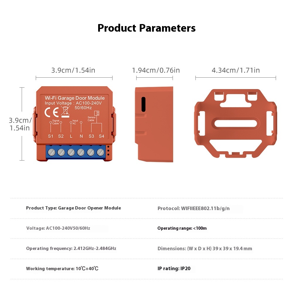 AVATTO Tuya Smart WiFi Garage Door Opener Controller for Alexa and Google Home