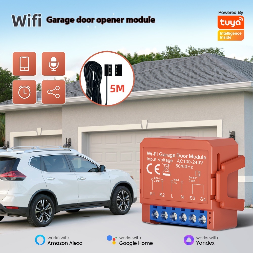 AVATTO Tuya Smart WiFi Garage Door Opener Controller for Alexa and Google Home