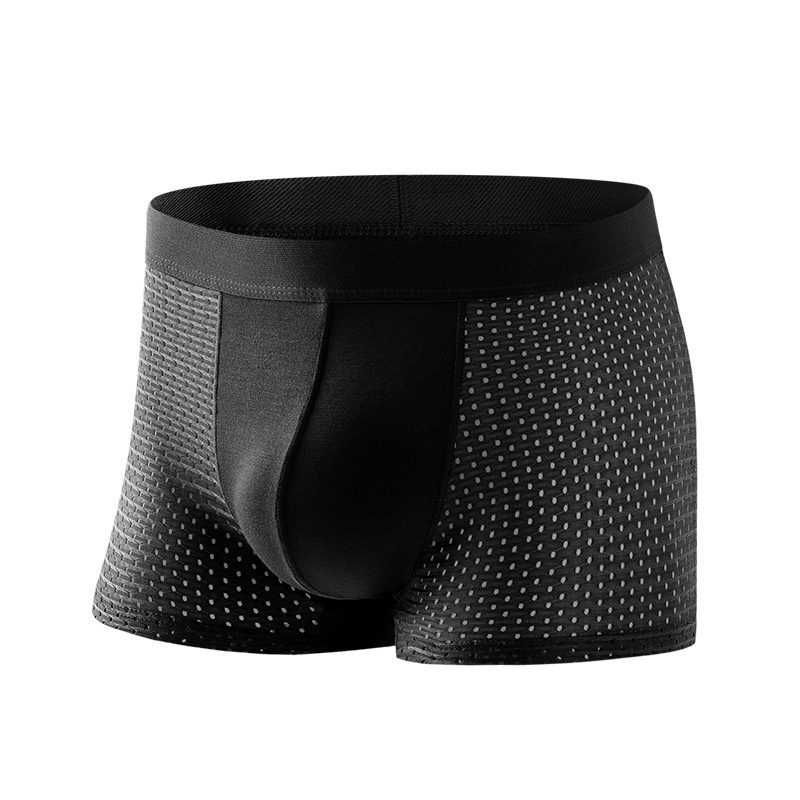 Summer Breathable Ice Silk Men's Boxer Briefs