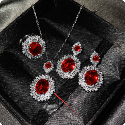 Luxury Premium Three-piece Inlaid Ring Bracelet