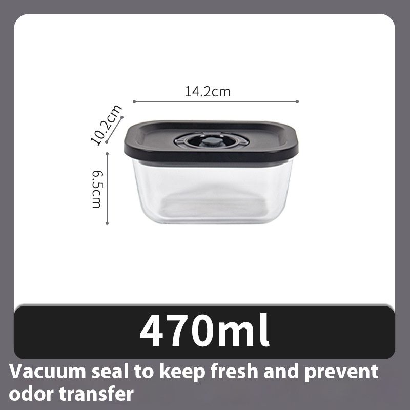 Basifu Transparent Food Grade Vacuum Crisper Lunch Box