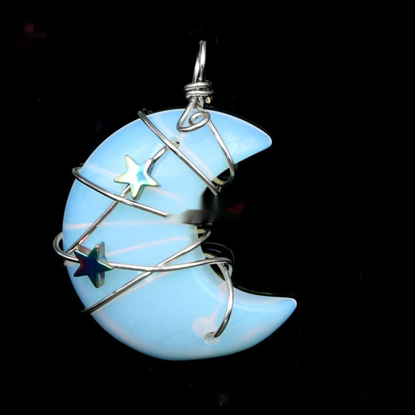 Handmade Ornament Star And Moon Pendant