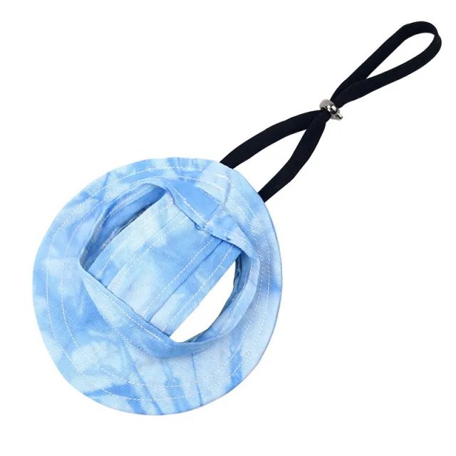 Cat Hat Summer Sun shade Fisherman Hat Adjustable Ear Leakage Blue - Shop at LoveMi