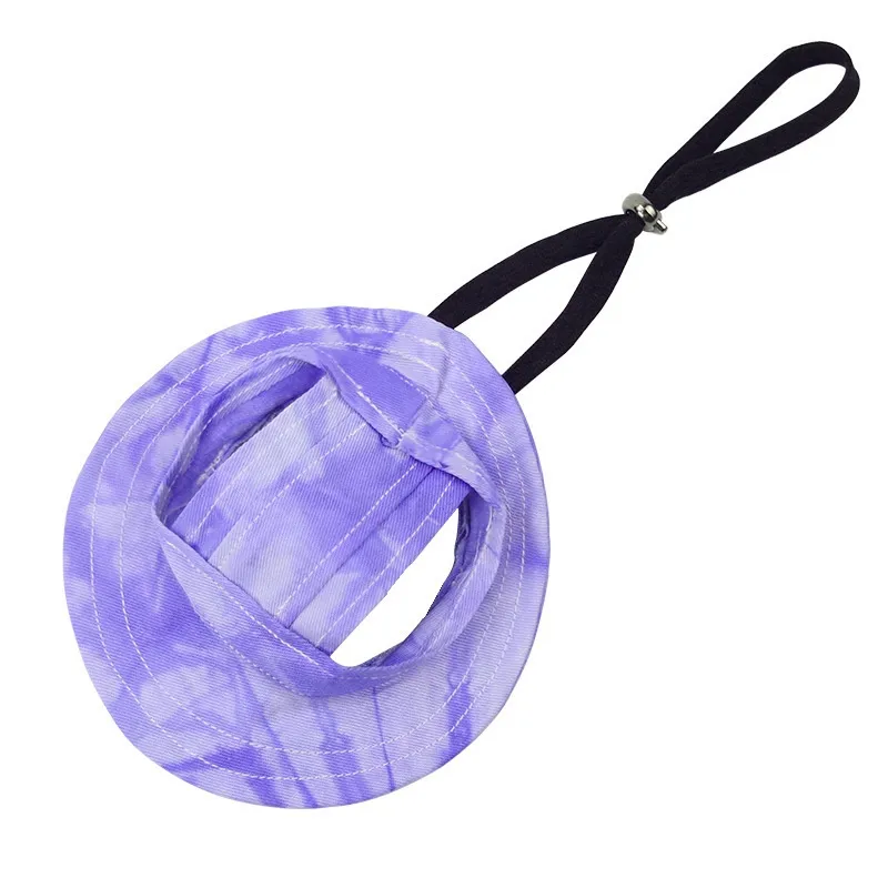 Cat Hat Summer Sun-shade Fisherman Hat Adjustable Ear Leakage - Purple