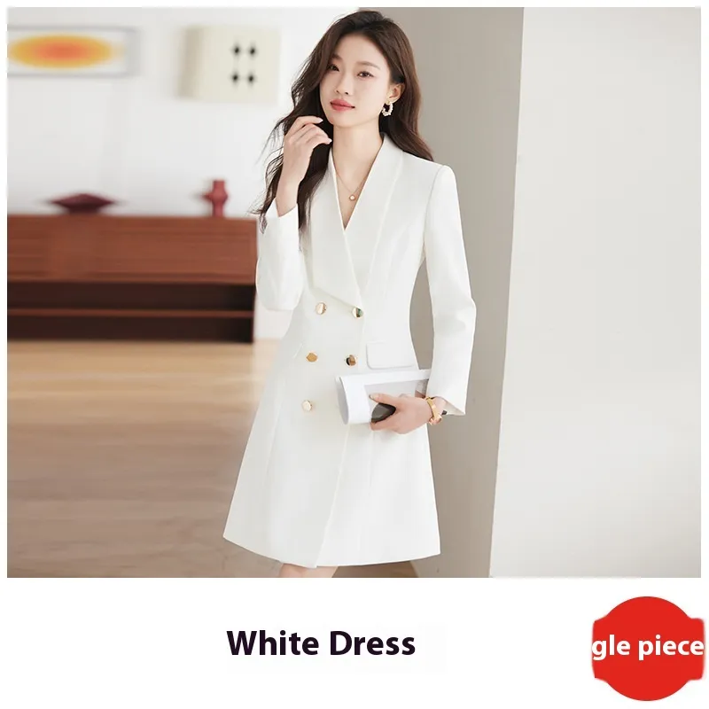 French Style Temperament Business Suit And Dress Korean Style High-grade Business Wear - White