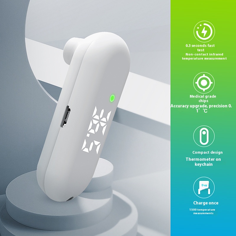 Forehead Temperature Gun Mini Rechargeable Electronic Thermometer