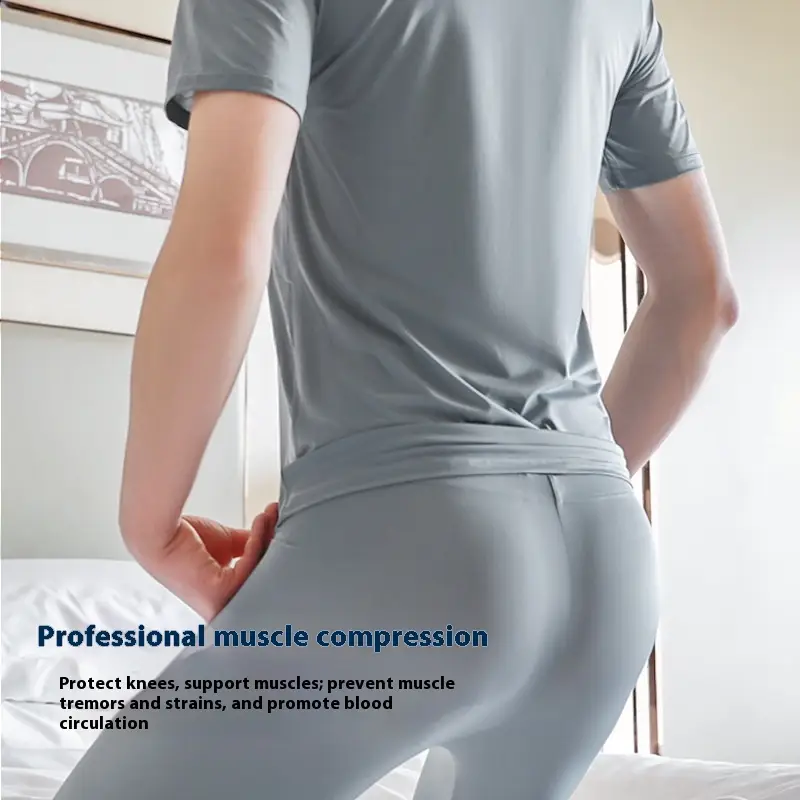 Men's Home Wear Ice Silk Bottoming Shirt