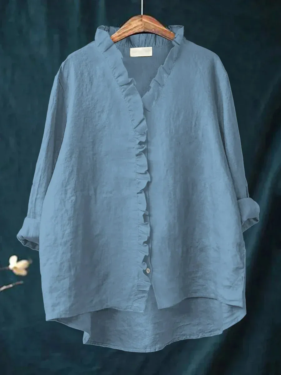 Loose Print Crew Neck Casual Plus Size Women's T-shirt - Melcs2
