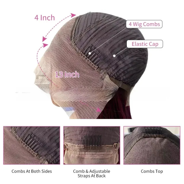Real Human Hair Former Lace Head Cap Gradient Wig 13X4 Lace Headgear - Shop at LoveMi