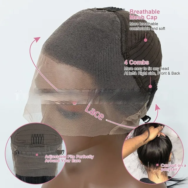Real Human Hair Former Lace Head Cap Gradient Wig 360 Lace Headgear - Shop at LoveMi