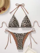 Black Brown Leopard Print