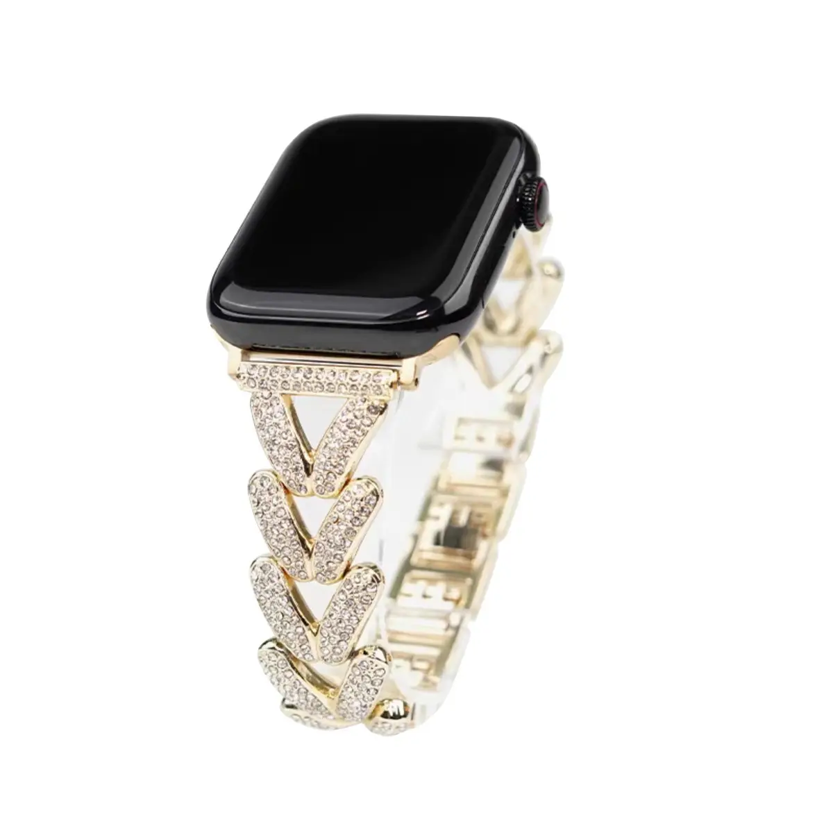 V-shaped Metal Diamond-embedded Exquisite Strap