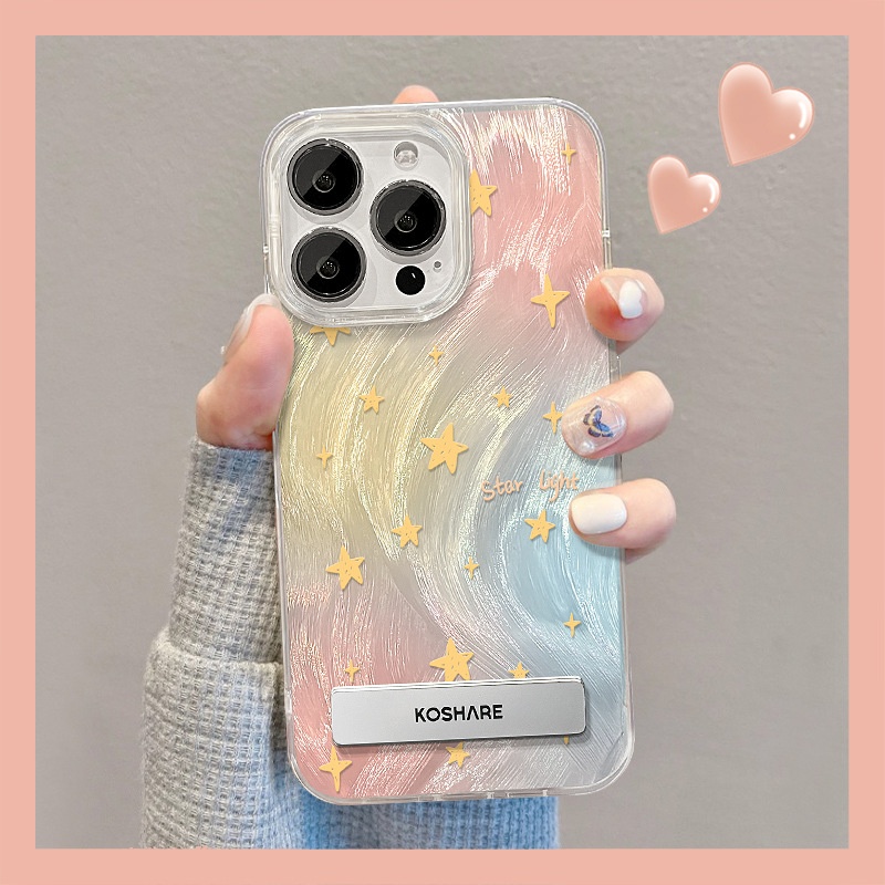 Suitable For 15 Phone Case Smudging Star Bracket