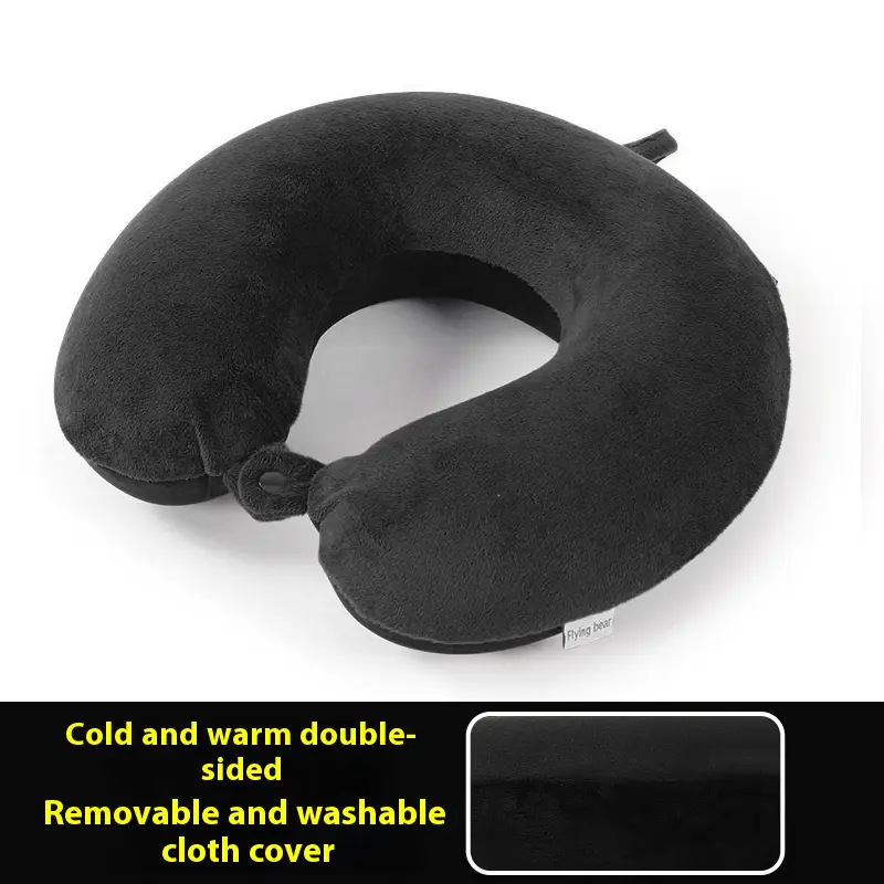 Memory Foam U-shaped Pillow Cold And Warm Two Sides Neck Pillow