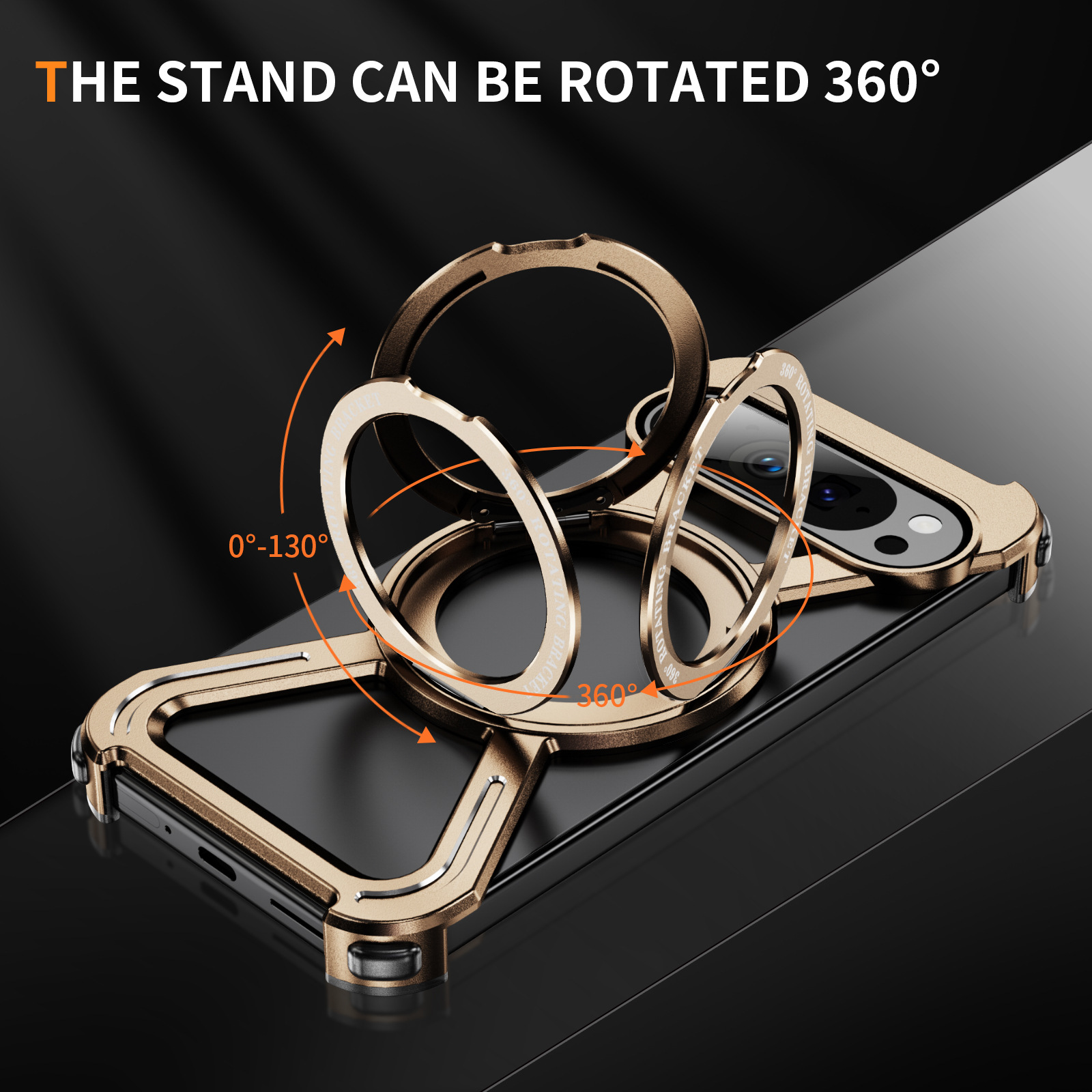 Fashion Personality Magnetic Rotating Bracket Phone Case - Image 7