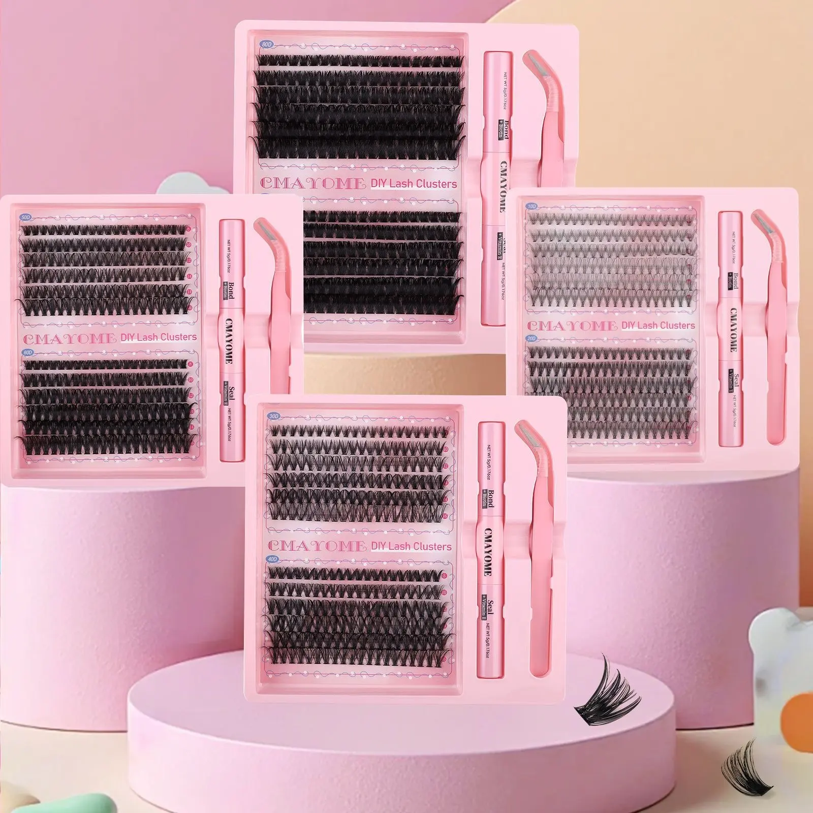 DIY Single Cluster Individual False Eyelash Eyelashes