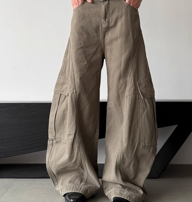 Retro Premium Large Pocket Design Cleanfit Casual Matchet Pants