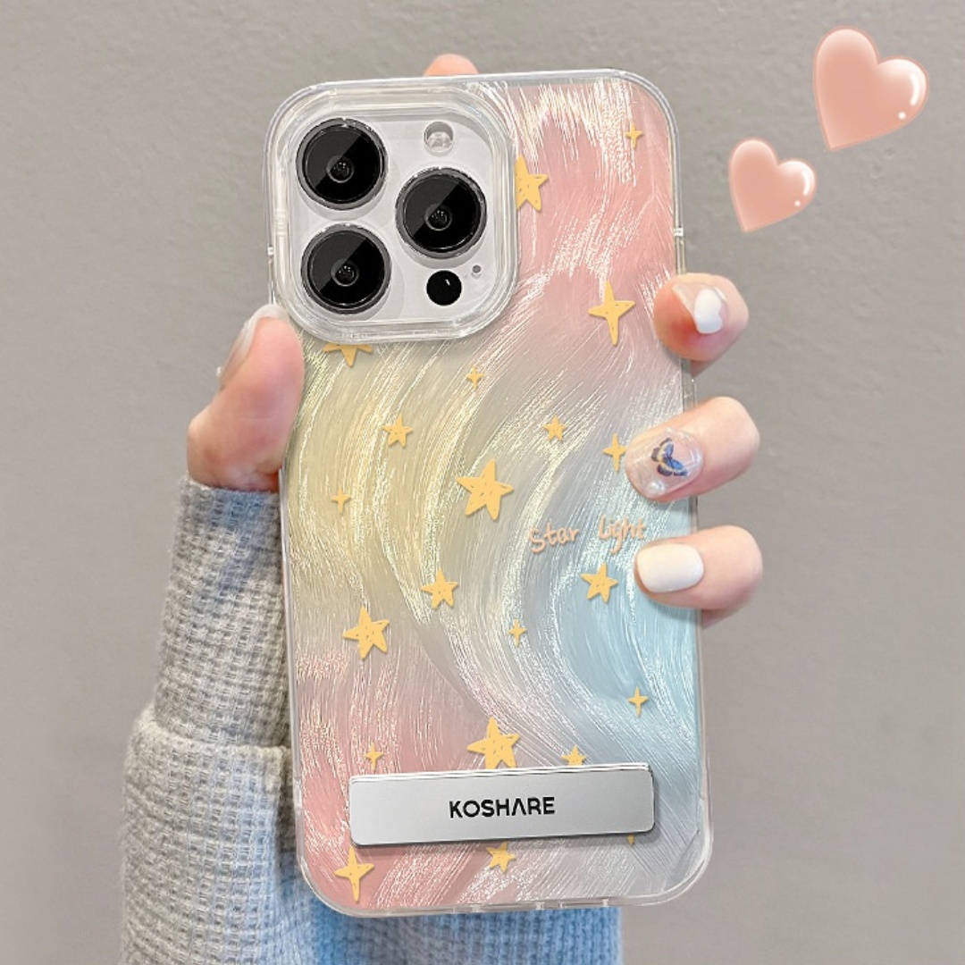 Suitable For 15 Phone Case Smudging Star Bracket