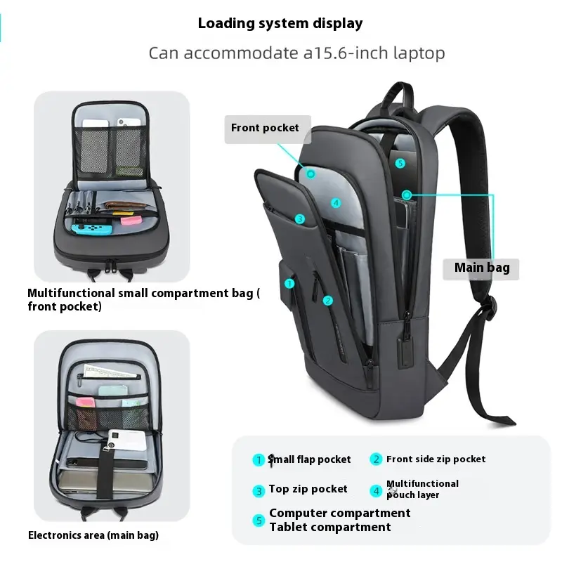 Lightweight Business Commute Leisure Travel Men's Backpack