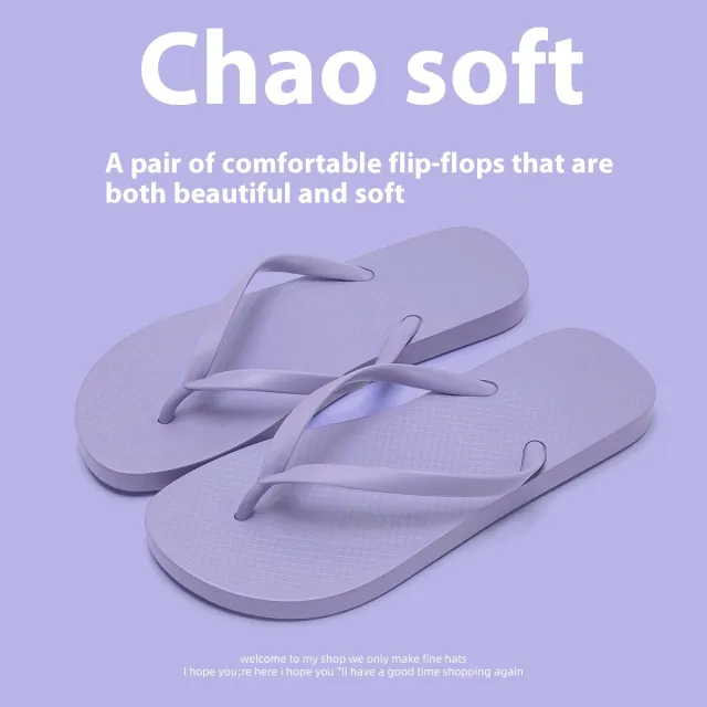 Seaside Beach Non slip Breathable Foldable And Portable Flat Slippers Purple - Shop at LoveMi