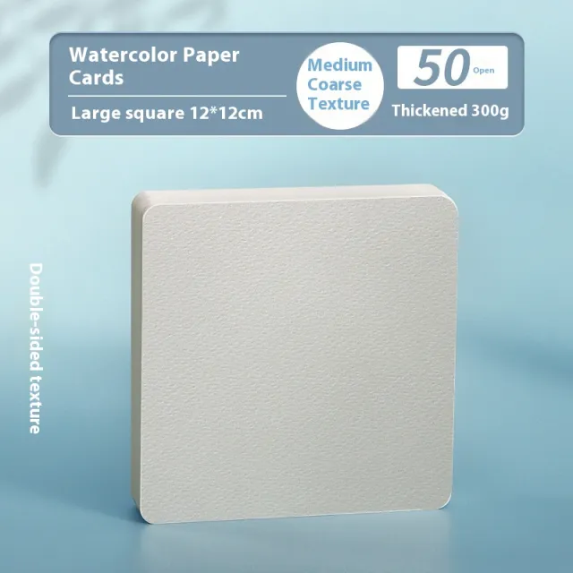 Watercolor Paper Postcard 300g Blank Cardboard Square 12X12 50 Sheets - Shop at LoveMi