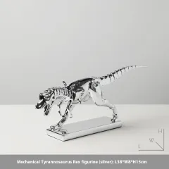 Minimalist Retro Dinosaur Antique Decoration, Living Room TV Cabinet - Mechanical Silver - View 1