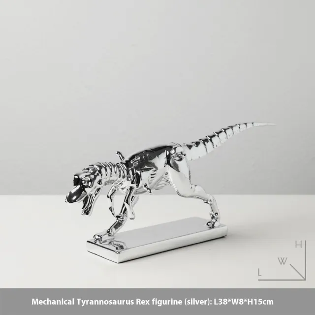 Minimalist Retro Dinosaur Antique Decoration, Living Room TV Cabinet Mechanical Silver - Shop at LoveMi