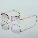 Gold Frame Light Purple Film