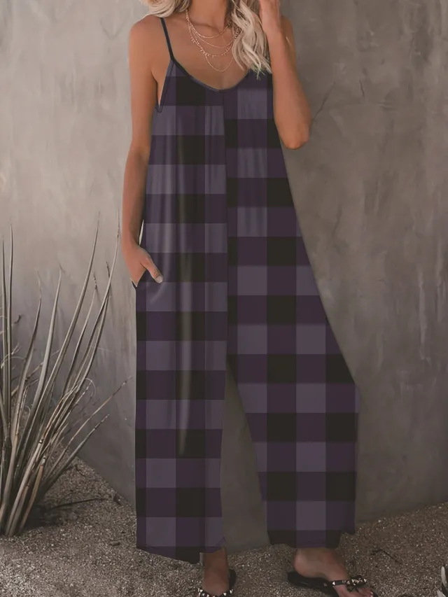 Slip in Casual Sling Jumpsuit Women Blue - Shop at LoveMi