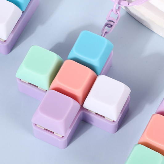 Tetris Fingertip By Creative Button Keychain