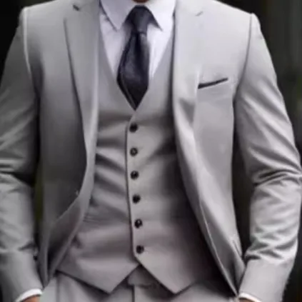 Plus Fat Size Suit Three-piece