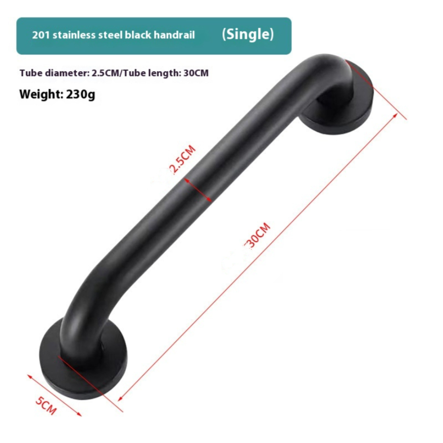 One-shaped Stainless Steel Armrest Bathroom Barrier-free Handle