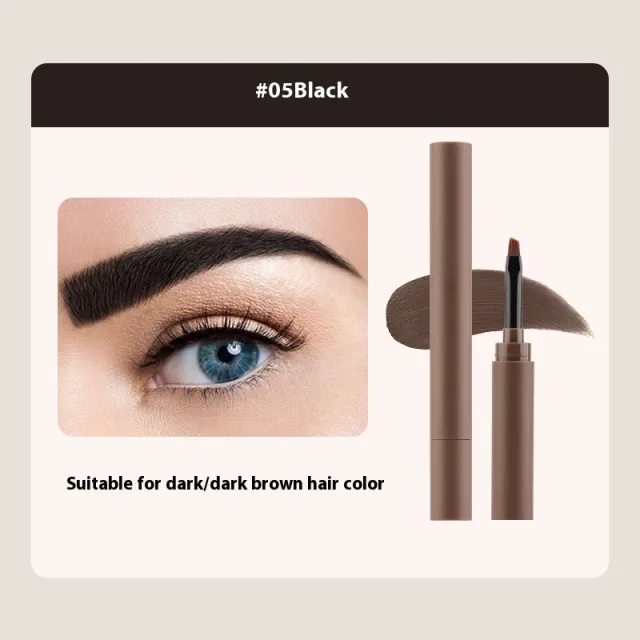 Shaping Natural Color Rendering Double headed Eyebrow Cream 05 Black - Shop at LoveMi