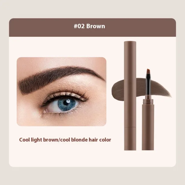 Shaping Natural Color Rendering Double headed Eyebrow Cream 02 Brown - Shop at LoveMi