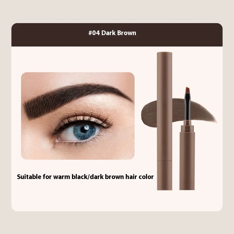 Shaping Natural Color Rendering Double-headed Eyebrow Cream - 04 Dark Brown