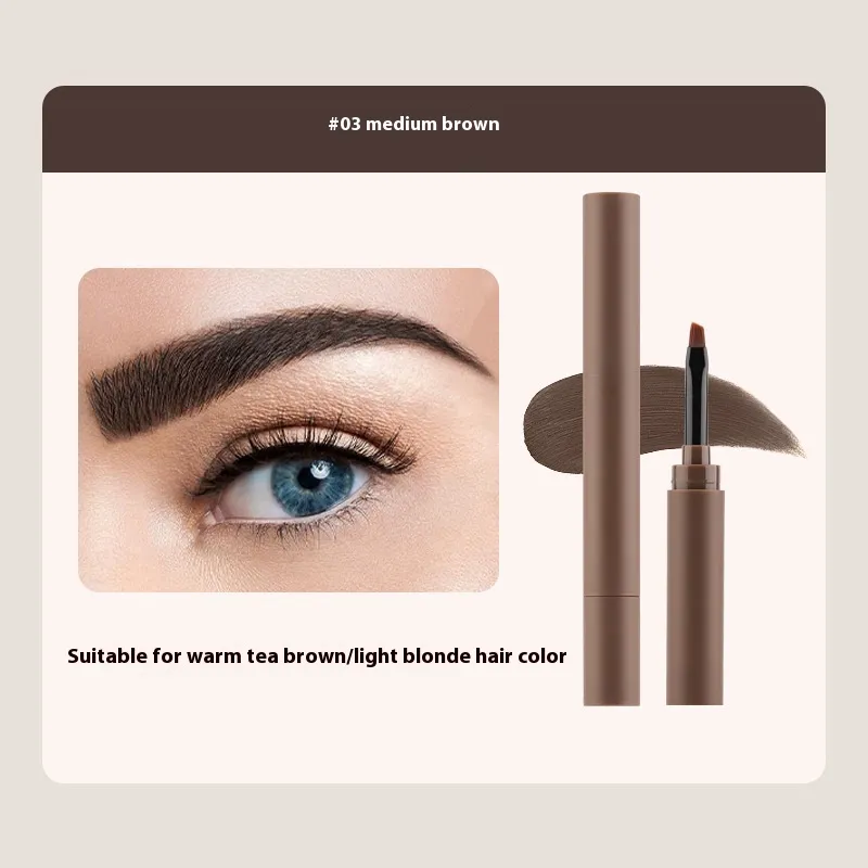 Shaping Natural Color Rendering Double-headed Eyebrow Cream - 03 Light Brown