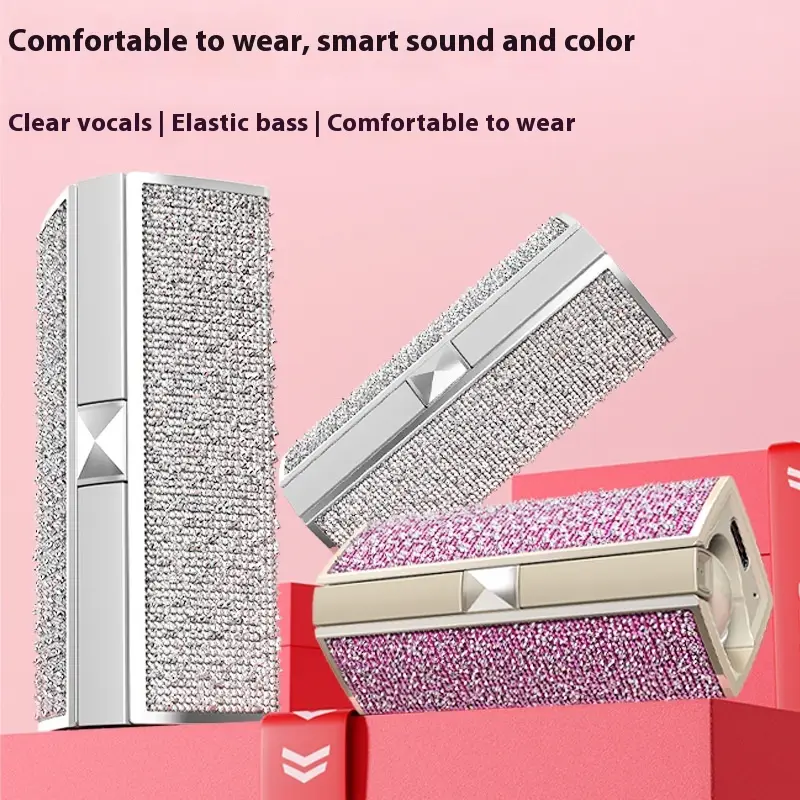Diamond Lipstick In-ear Bluetooth Headset Noise Reduction For A Long Time Without Pain