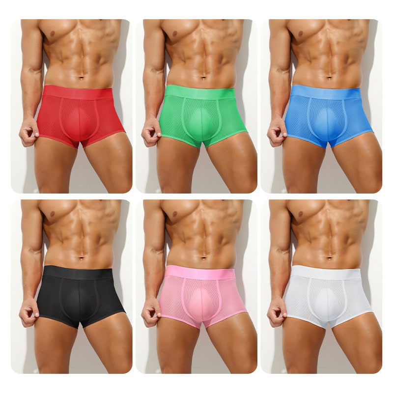 Translucent Ice Silk Men's Underwear Thin