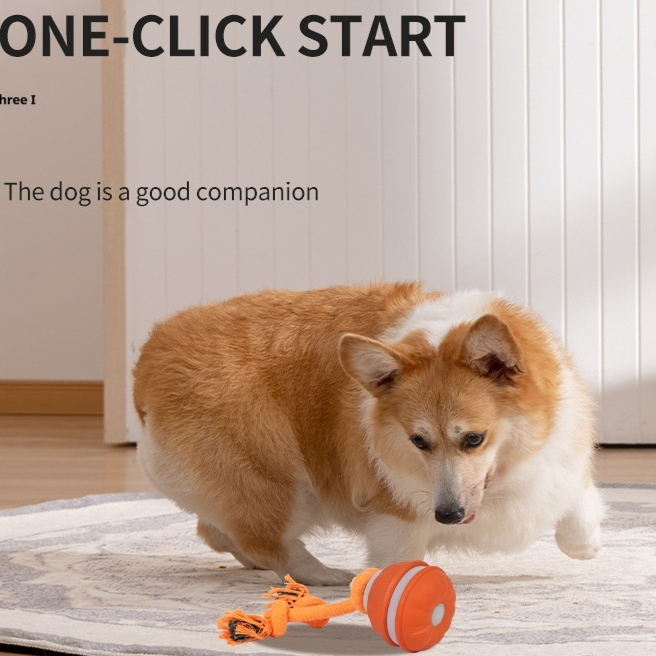 Pet Intelligent Rolling Ball Rolling Ball Electric Dog Bite-resistant Dog Ball