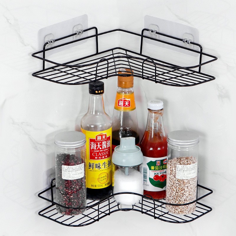 Stainless Steel Corner Bathroom Storage Rack