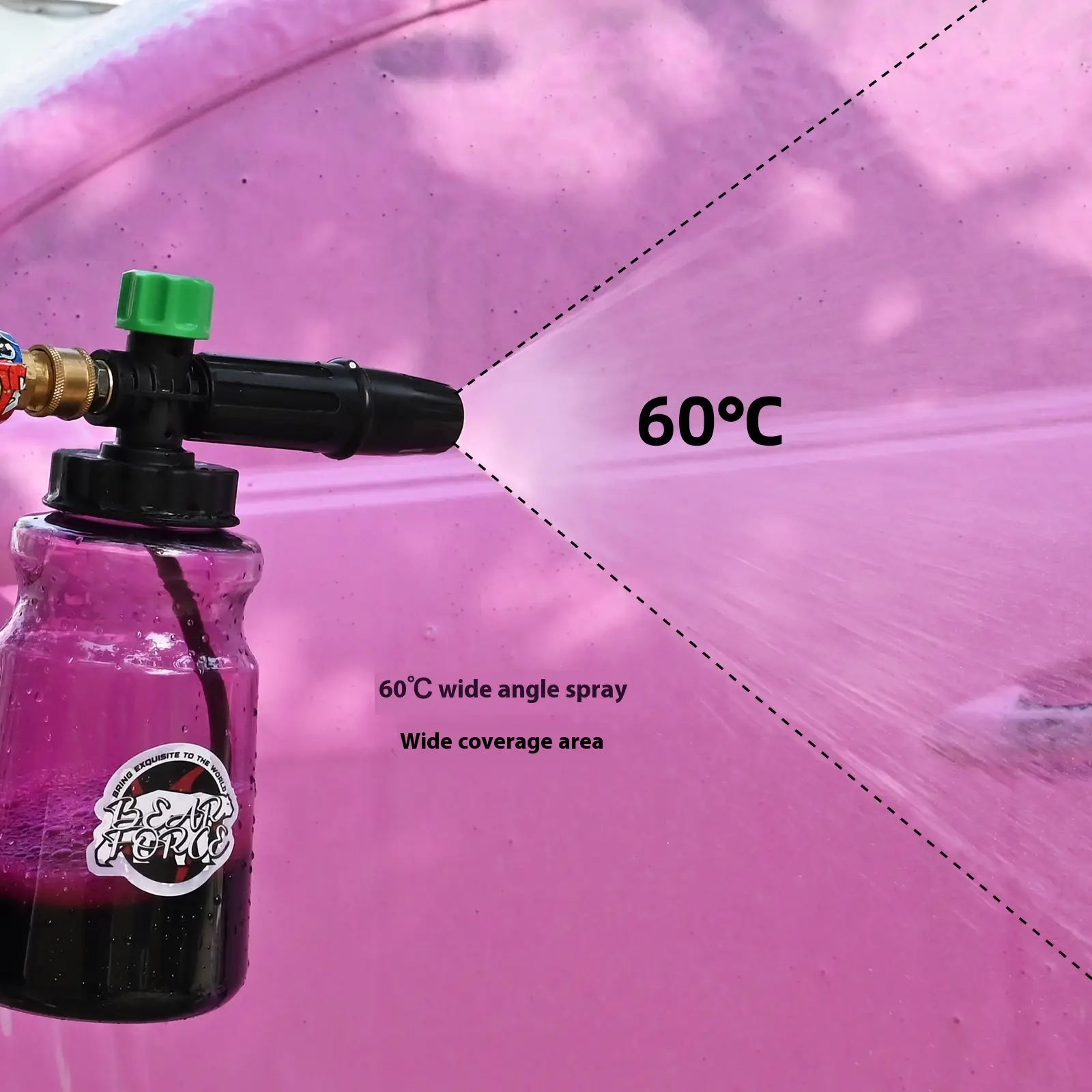 Small Green Hats Economical High Pressure Car Washing Machine Bubble Watering Can