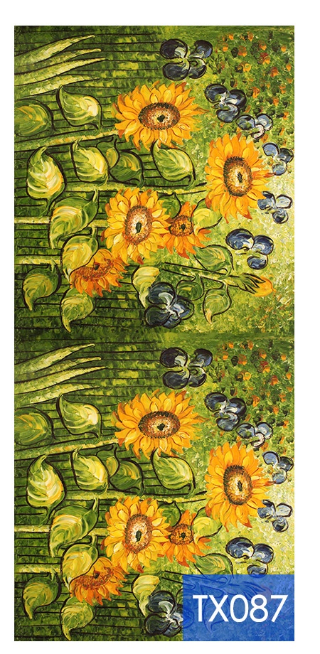 Tassel Digital Printing Scarf Cashmere Oil Painting Shawl - Image 24